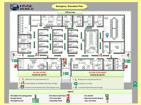 Fire Emergency Evacuation Plan And The Fire Procedure - Hsse inside ...