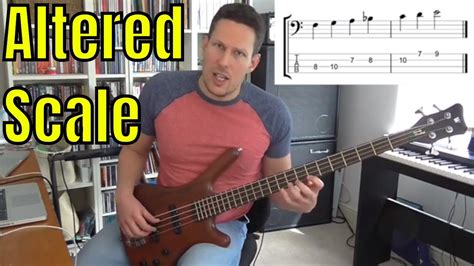 The Altered Scale on Bass Guitar - Bass Practice Diary - 16th April 2019 - YouTube