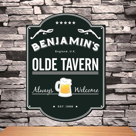 Classic Tavern Sign Collection - Old Tavern | Pub signs, Bar signs, Home bar decor