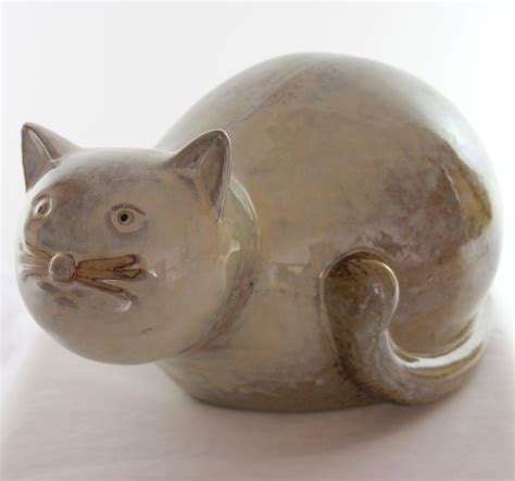 Art Pottery/Ceramic Cat Sculpture, Statue | Pottery art, Ceramic sculpture artists, Animal ...