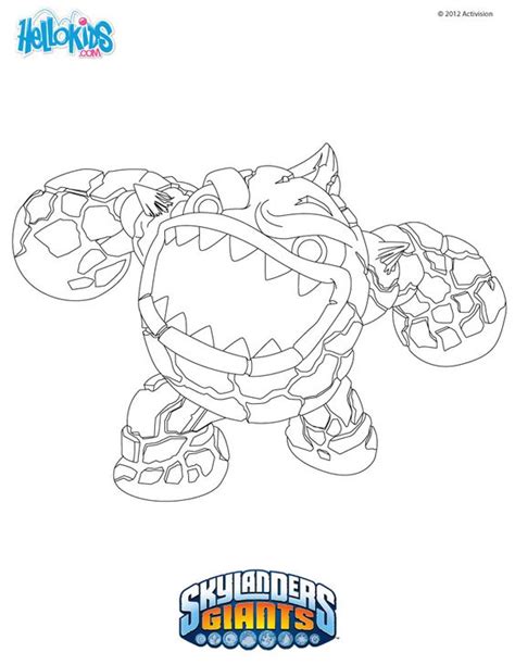 Skylanders Coloring Pages. ERUPTOR printable page | to do with the kids ...