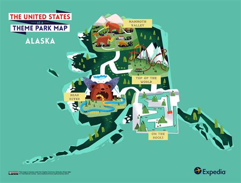 Theme Park Map Of America