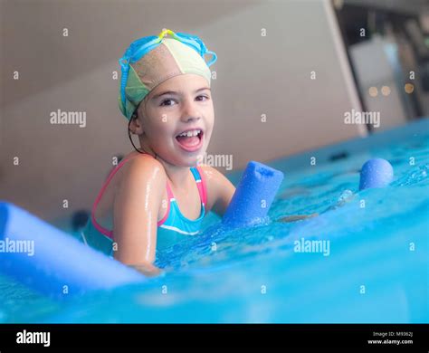 Swimming Pool Girl Noodle Foam Stock Photo - Alamy