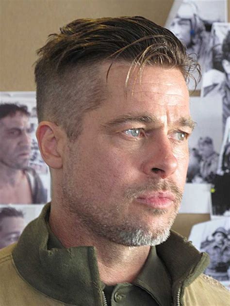 Fury Brad Pitt | Fury haircut, Mens hairstyles undercut, Brad pitt fury ...