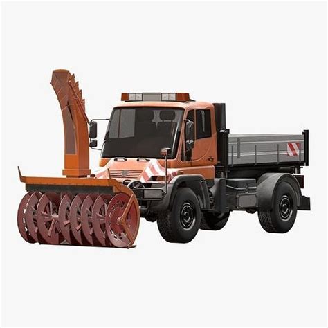 3D model Snow Plow Truck MB Unimog U500 VR / AR / low-poly | CGTrader