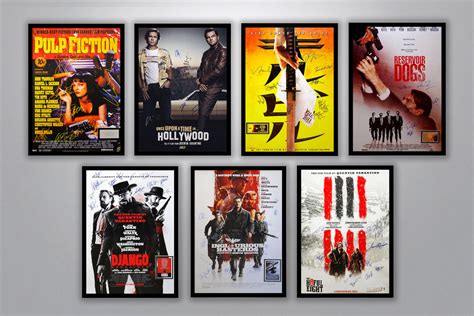 Quentin Tarantino Autographed Poster Collection – Poster Memorabilia