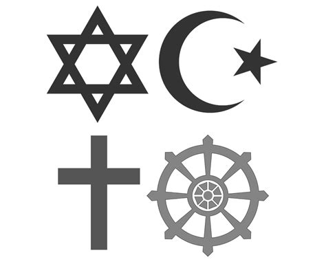 Faith Symbols Color Squarish Monochrome | PSI