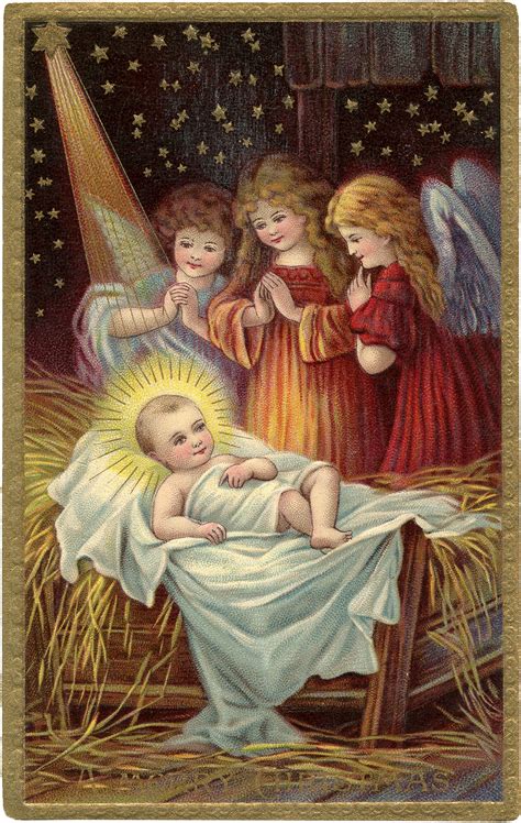 10 Merry Christmas Nativity Images! - The Graphics Fairy