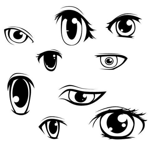 Anime Eyes Vector at GetDrawings | Free download