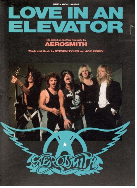 AEROSMITH "LOVE IN AN ELEVATOR" SHEET MUSIC-PIANO/VOCAL/GUITAR-RARE ...