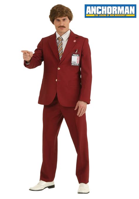 Authentic Ron Burgundy Costume Suit | Funny Costumes