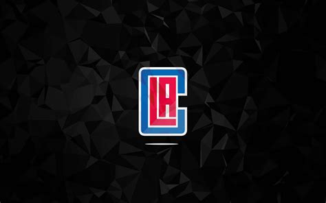 Download Black Geometric NBA LA Clippers Team Logo Wallpaper | Wallpapers.com