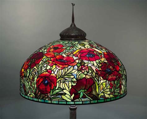 Oriental Poppy Tiffany Floor lamp