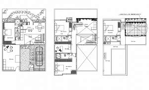 Ennis house floor plan - Cadbull