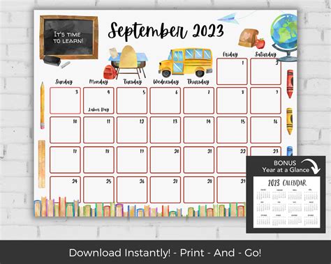 September 2023 Calendar Kids - Get Calendar 2023 Update