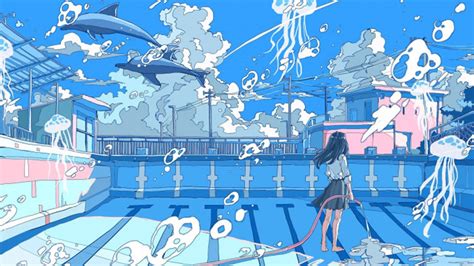 Top 999+ Blue Anime Aesthetic Wallpaper Full HD, 4K Free to Use