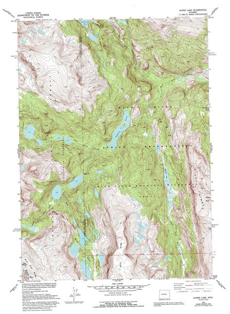 Alpine Lakes Wilderness Map - MAXIPX