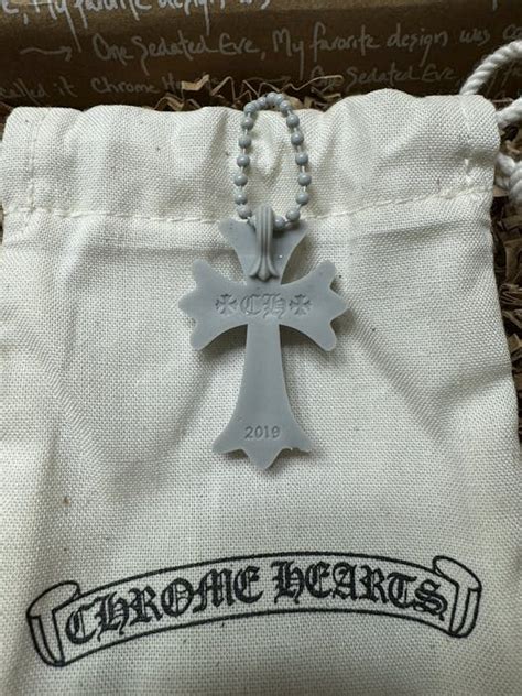 Chrome Hearts 2023 Chrome Hearts Silicone Necklace Cross Gray | Grailed