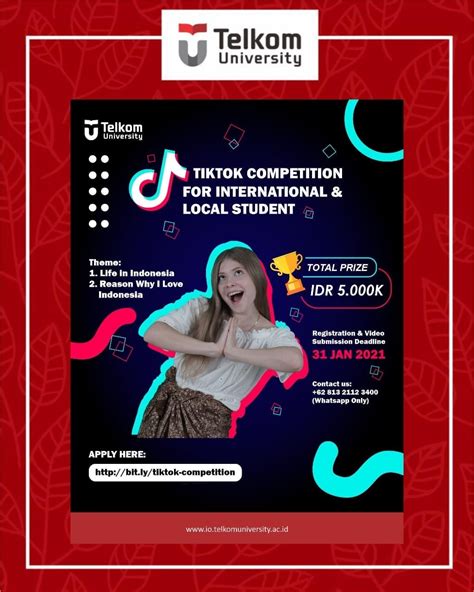 TikTok Challenge 2021 - Telkom University International Office