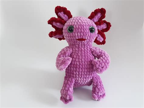 Purple Axolotl Plush Cute Crochet Plush Axolotl Amigurumi | Etsy