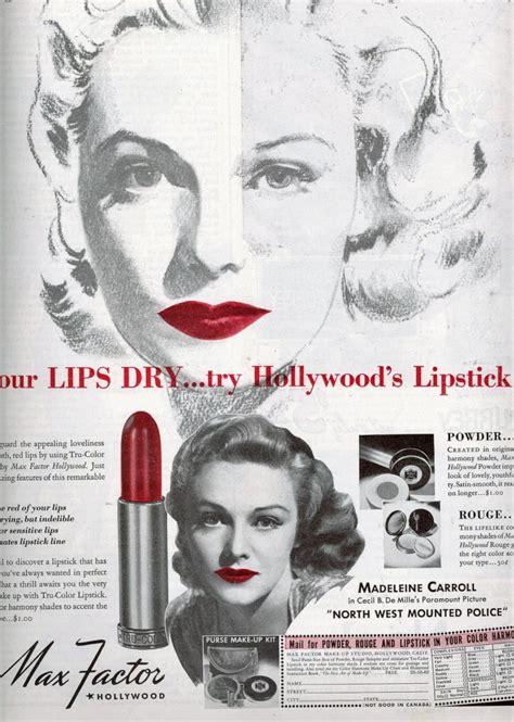 Musings from Marilyn » Vintage 1940 Max Factor’s Hollywood Red Lipstick