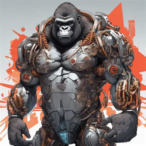 CYBORG GORILLA by M1DJOURNEY on DeviantArt