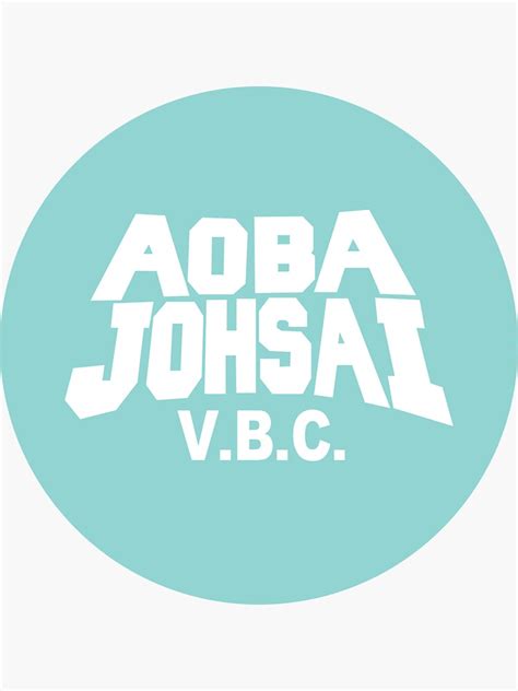 "Aoba Johsai Circle Sticker" Sticker for Sale by realishkyle | Redbubble