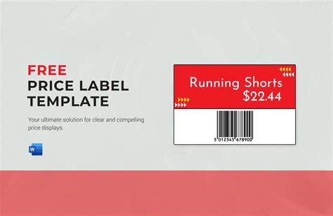 Price Label Template in Word - Download | Template.net
