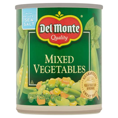 Buy Del Monte Canned Mixed Vegetables, 8.25 oz, Can Online in India. 10295123