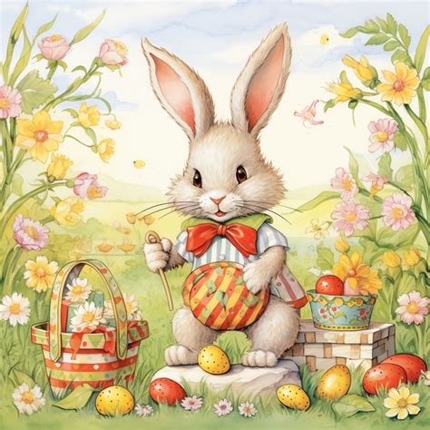 Easter Rabbit Bunny Calendar Art Free Stock Photo - Public Domain Pictures