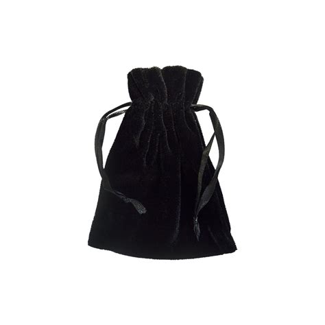 Black Velvet Jewellery Pouch, 110 mm wide | APL Packaging