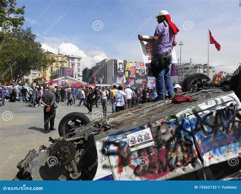 Taksim Gezi Park Protests and Events. Taksim Square Burned a Pol ...