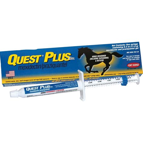 QUEST PLUS HORSE DEWORMER GEL