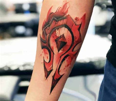 Wow Horde Symbol Tattoo - zzhbbromz