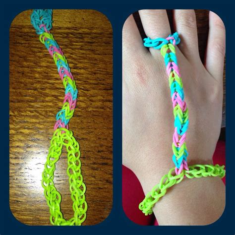 Rainbow loom bracelet ring | Rainbow loom bracelets, Rainbow loom, Loom ...