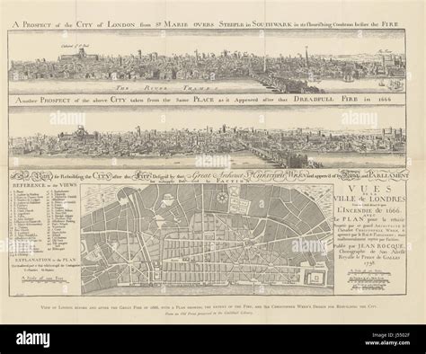 Great fire london map hi-res stock photography and images - Alamy