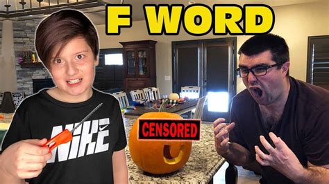 Kid Carved A Swear Word On Dad's Pumpkin! - Oh Shiitake Mushrooms - YouTube