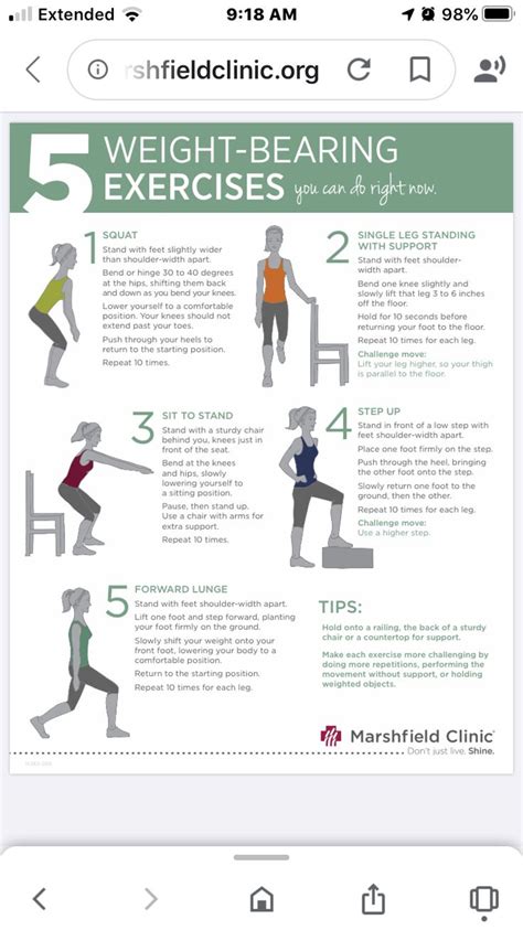 Pin by Cindy McCrocklin on Health and Fitness | Weight bearing exercises, Exercise, You can do