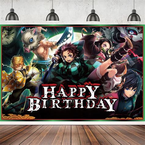 Demon Slayer Party Supplies Decorations , Anime-Themed Birthday ...