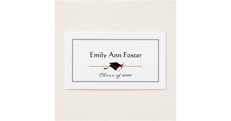 Personalized Graduation Name Cards | Zazzle