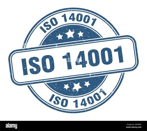 iso 14001 stamp. iso 14001 sign. round grunge label Stock Vector Image ...