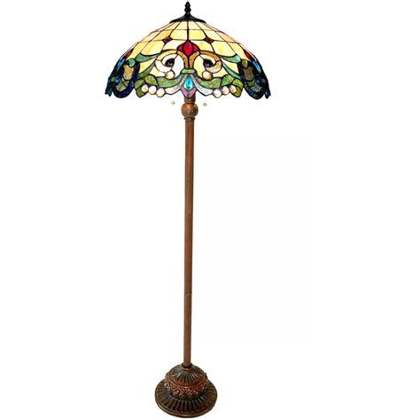 CHLOE Lighting Tiffany-Style 2 Light Victorian Floor Lamp, 18" Shade - Walmart.com - Walmart.com