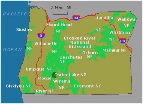 Oregon State Parks Map - Printable Map