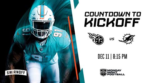 Miami Dolphins vs. Tennessee Titans: Countdown to Kickoff