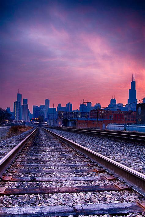 Chicago Skyline Sunrise December 1 2013 Photograph by Michael Bennett | Fine Art America