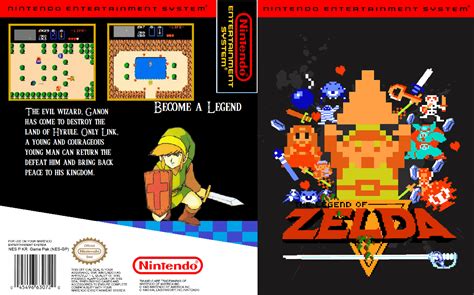 The Legend of Zelda NES Box Art Cover by UltimateNopon