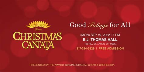 2022 Gracias Christmas Cantata in OHIO, Edwin J. Thomas Performing Arts Hall, Akron, 19 ...