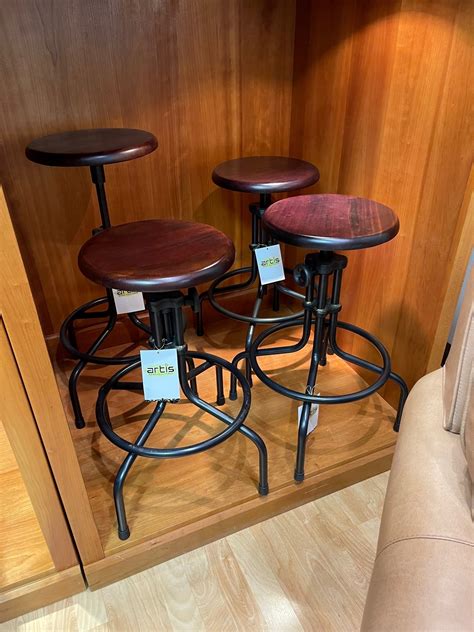 Artis Furniture Adjustable Bar Stools (4) | Artis Furniture