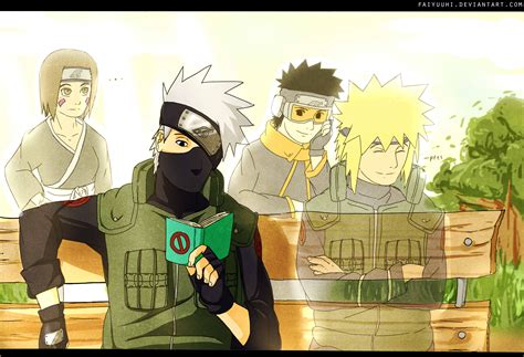 Kakashi Hatake, Rin, Obito and Minato - Kakashi Wallpaper (36593654 ...