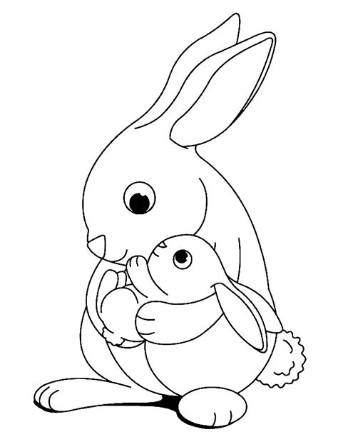 Bunny Rabbit Coloring Pages